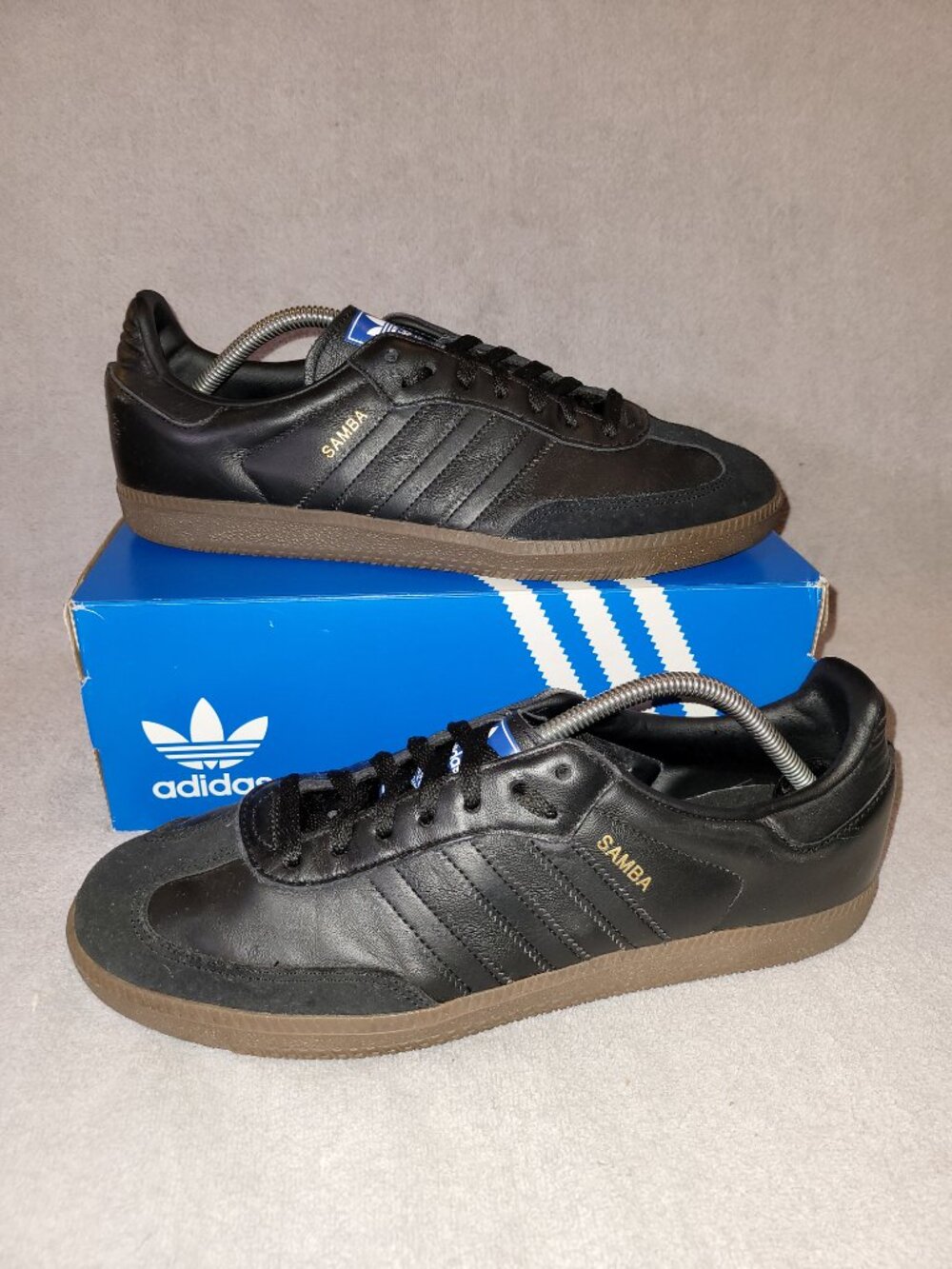 Adidas Originals SAMBA OG Gum Sneakers IE3438 Black on Black Men's Size 11.5